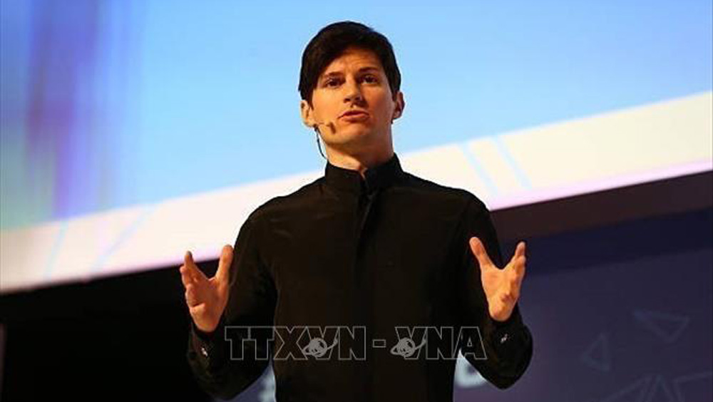 Nhà sáng lập Telegram, tỷ phú Pavel Durov phát biểu tại một hội nghị ở Barcelona, Tây Ban Nha ngày 23/2/2016