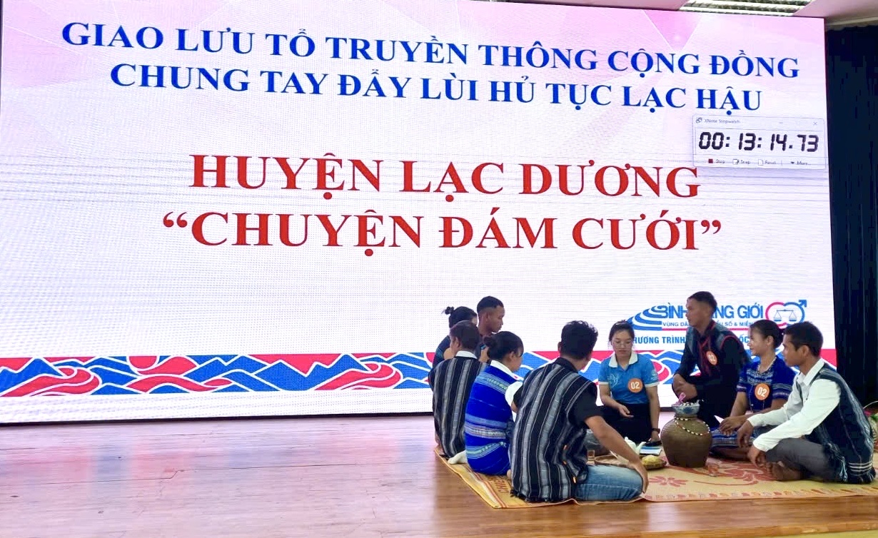 Tiểu phẩm với nội dung chung tay đẩy lùi hủ tục lạc hậu