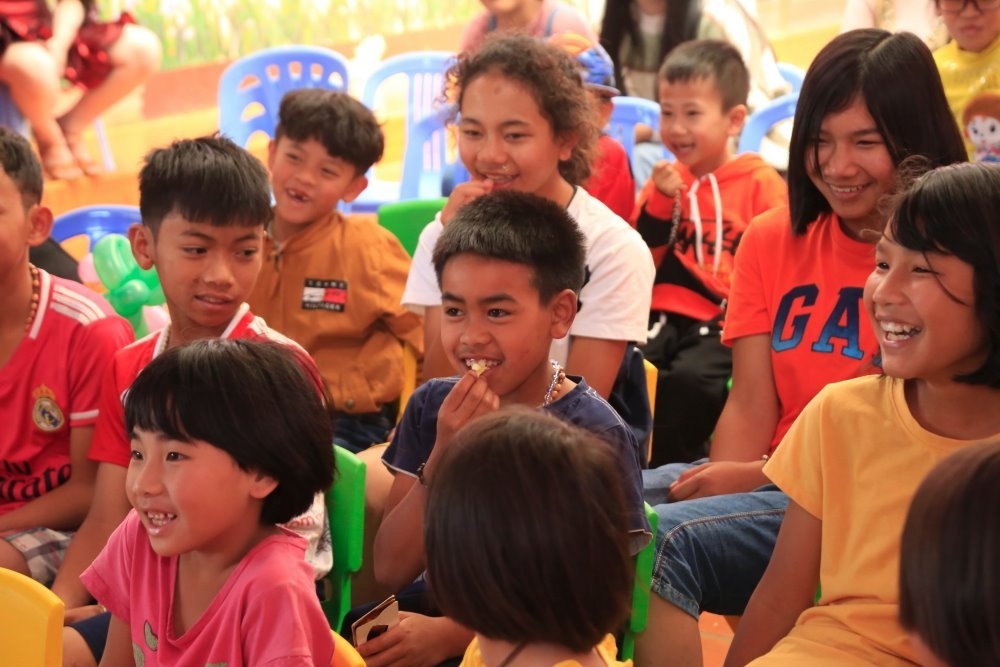 Nụ cười của trẻ em mồ côi ở Mái ấm nhân đạo xã Tà Nung -Đà Lạt