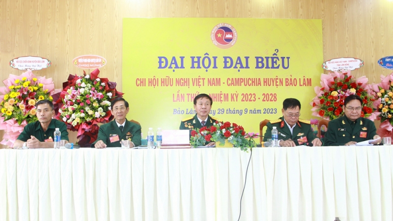 Đại hội Đại biểu Chi hội Hữu nghị Việt Nam - Campuchia huyện Bảo Lâm thành công tốt đẹp