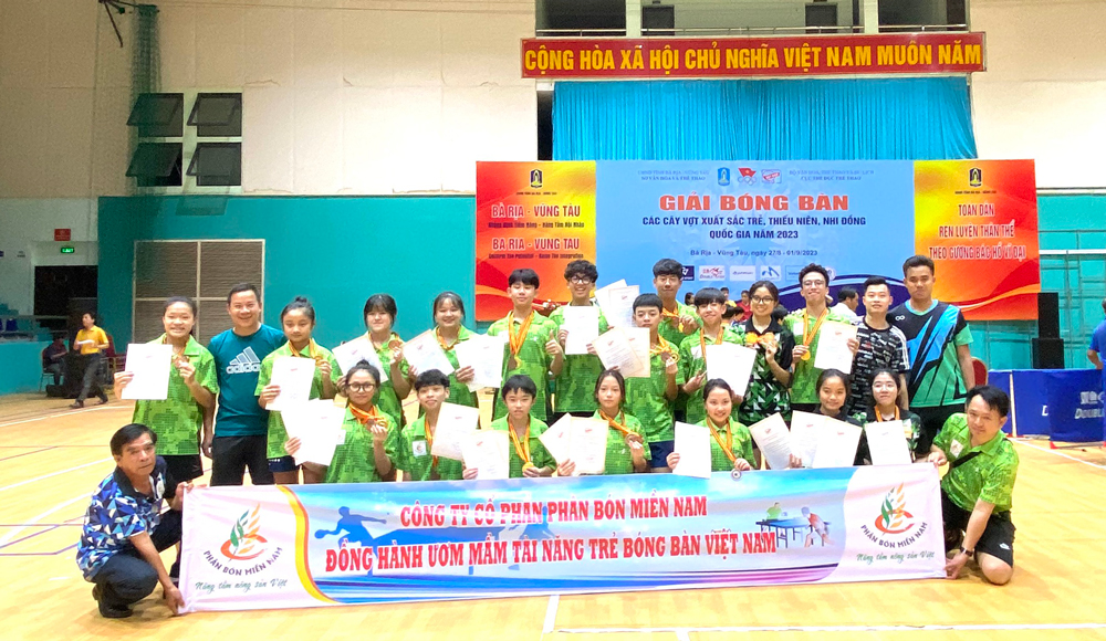 Lâm Đồng giành nhiều huy chương tại Giải Bóng bàn các cây vợt xuất sắc trẻ, thiếu niên, nhi đồng Quốc gia