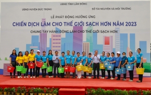 Phát động hưởng ứng chiến dịch làm cho thế giới sạch hơn năm 2023 trên địa bàn Lâm Đồng