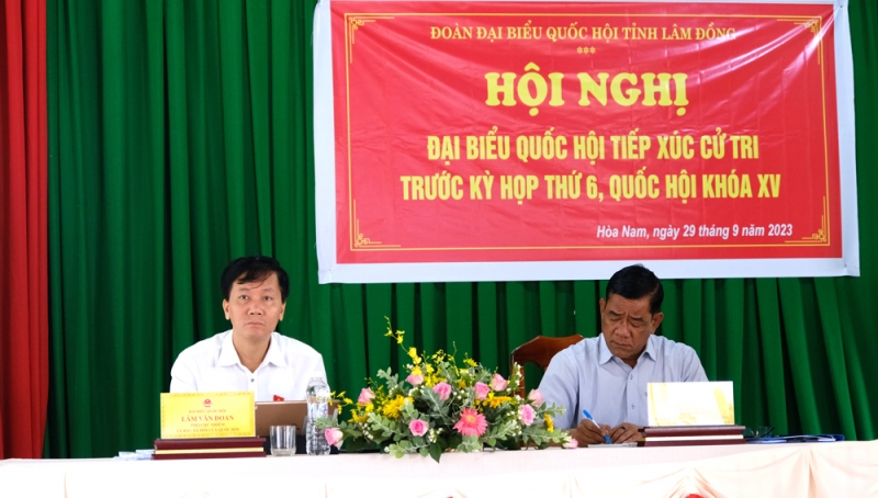 Cử tri huyện Di Linh gửi gắm nhiều nguyện vọng tới ĐBQH