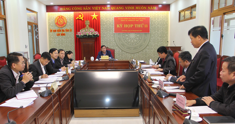 Phiên họp thứ 11 - năm 2023 của Ủy ban Kiểm tra Tỉnh ủy Lâm Đồng