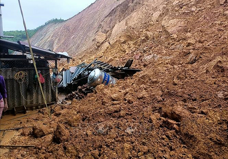 Một vụ sạt lở đất tại tỉnh Yên Bái