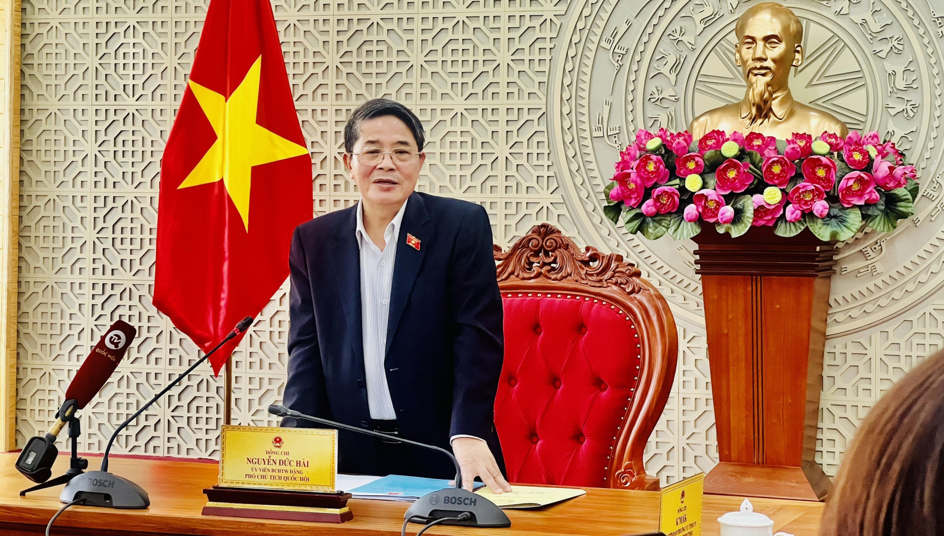 Phó Chủ tịch Quốc hội Nguyễn Đức Hải thăm và làm việc với Đoàn ĐBQH Lâm Đồng