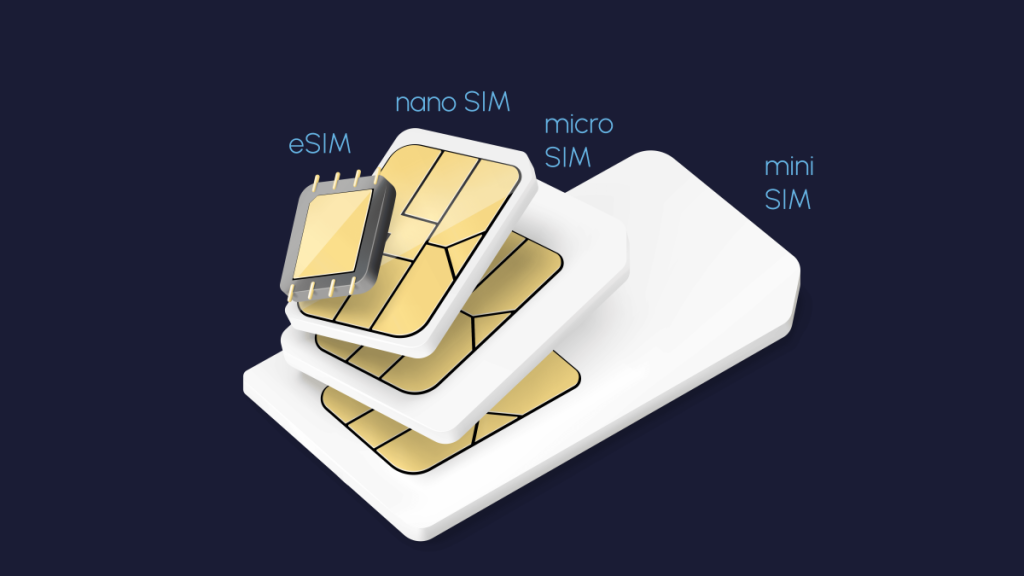 eSIM có chức năng có thể thay thế SIM thông thường nhưng kích thước nhỏ hơn. (Ảnh: Gigago)