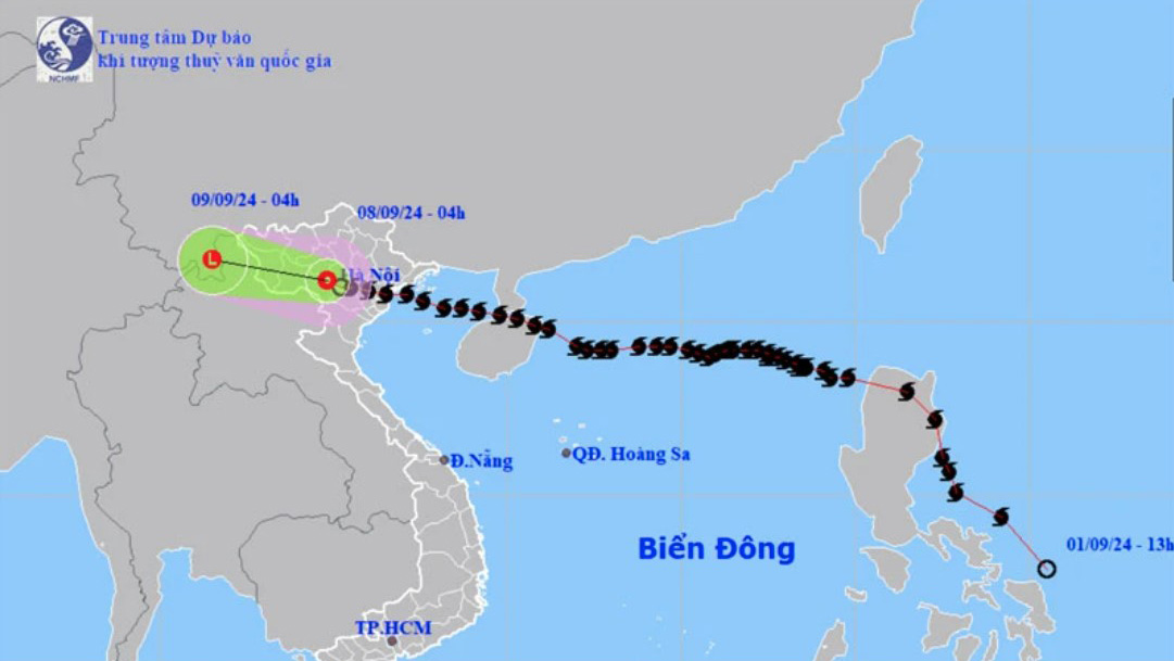 Bão số 3 suy yếu thành áp thấp nhiệt đới