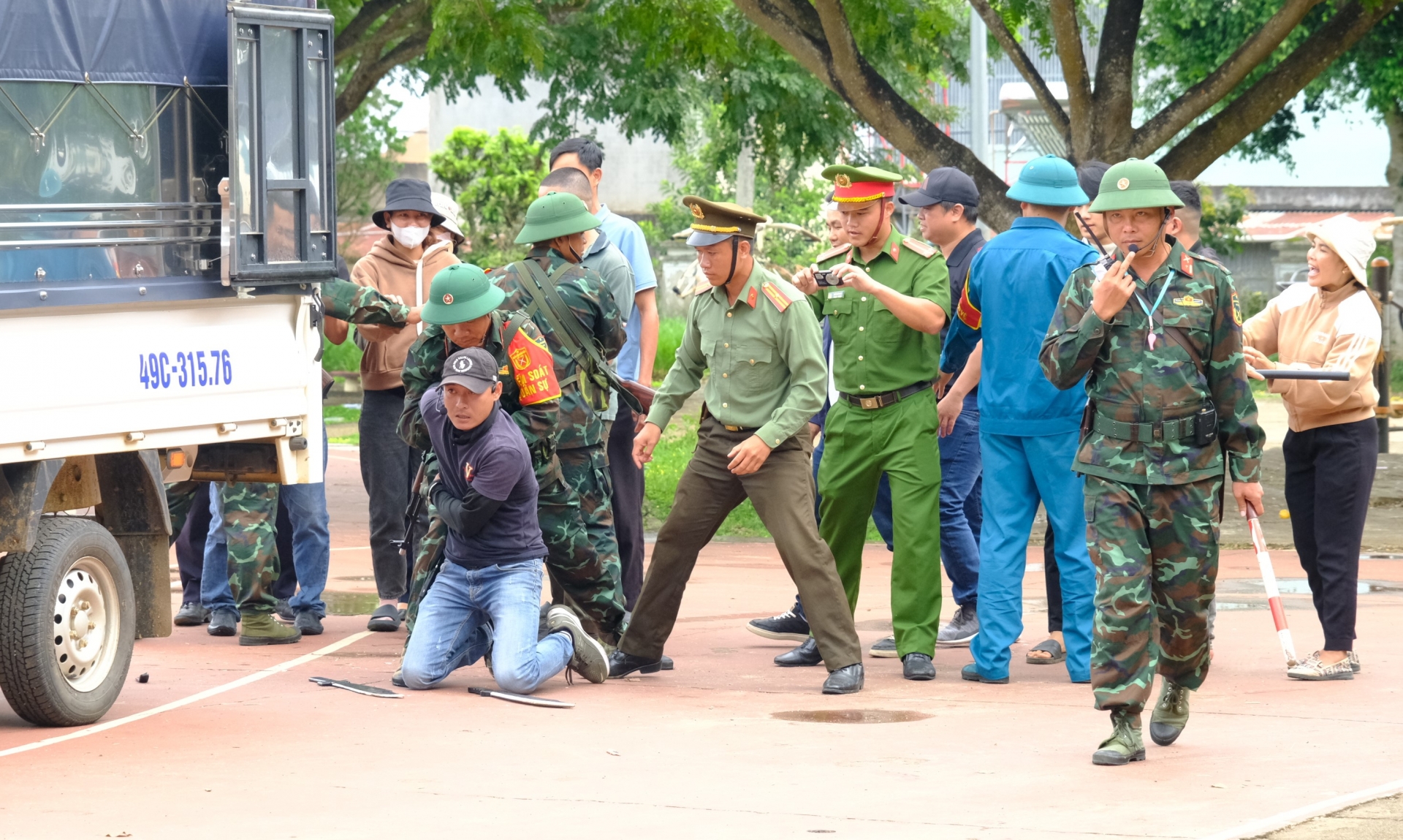 Diễn tập vấn đề huấn luyện hành động của trạm kiểm soát