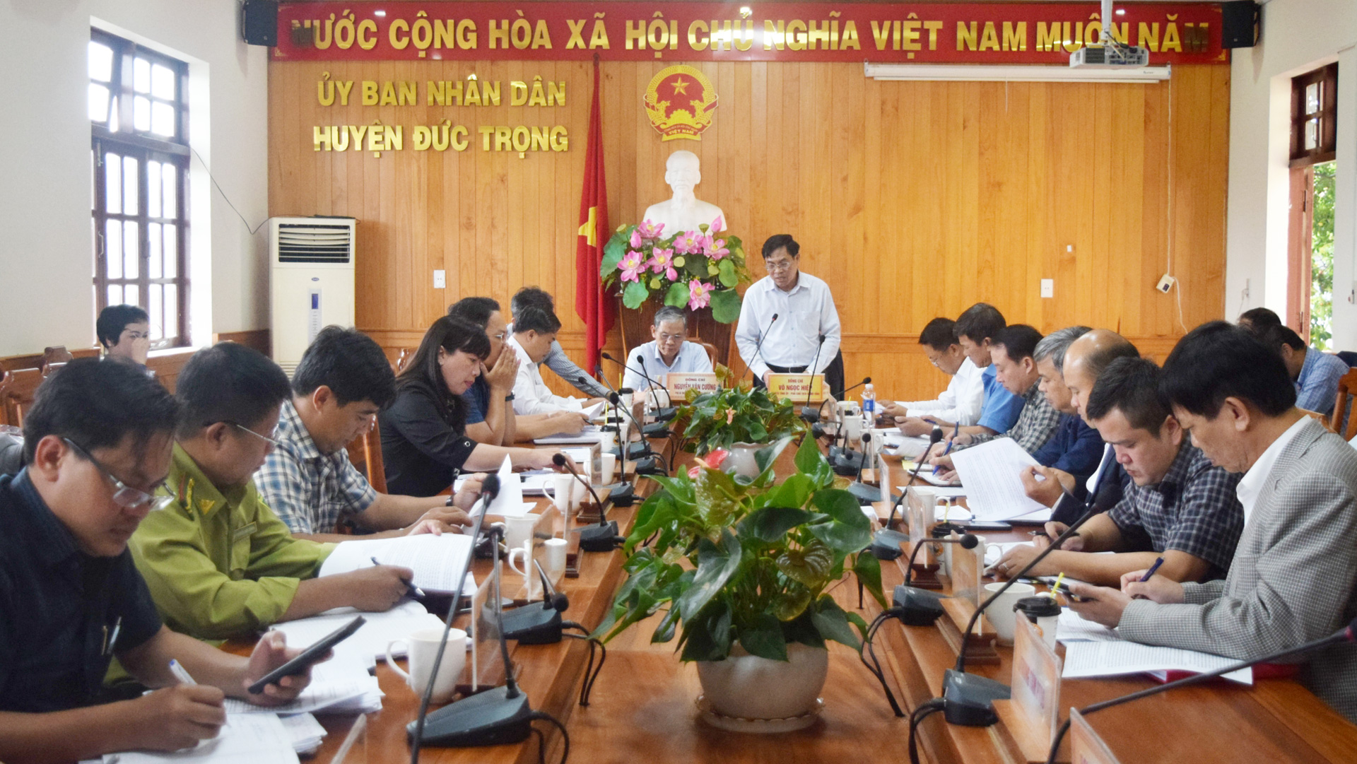 Phó Chủ tịch UBND tỉnh Võ Ngọc Hiệp làm việc với huyện Đức Trọng