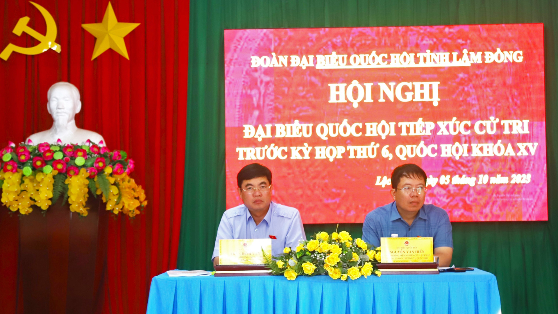 Các ĐBQH tiếp xúc với cử tri xã Lộc Ngãi, huyện Bảo Lâm