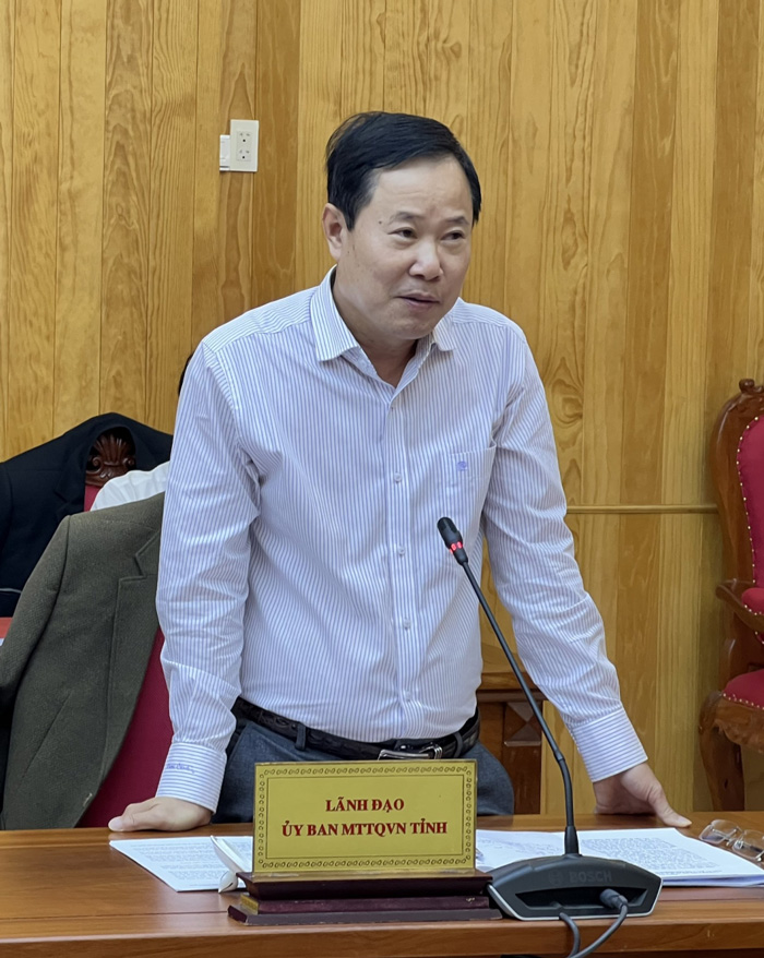 Chủ tịch Ủy ban MTTQ tỉnh Phạm Triều kiến nghị một số nội dung cử tri gửi gắm đến Đoàn ĐBQH
