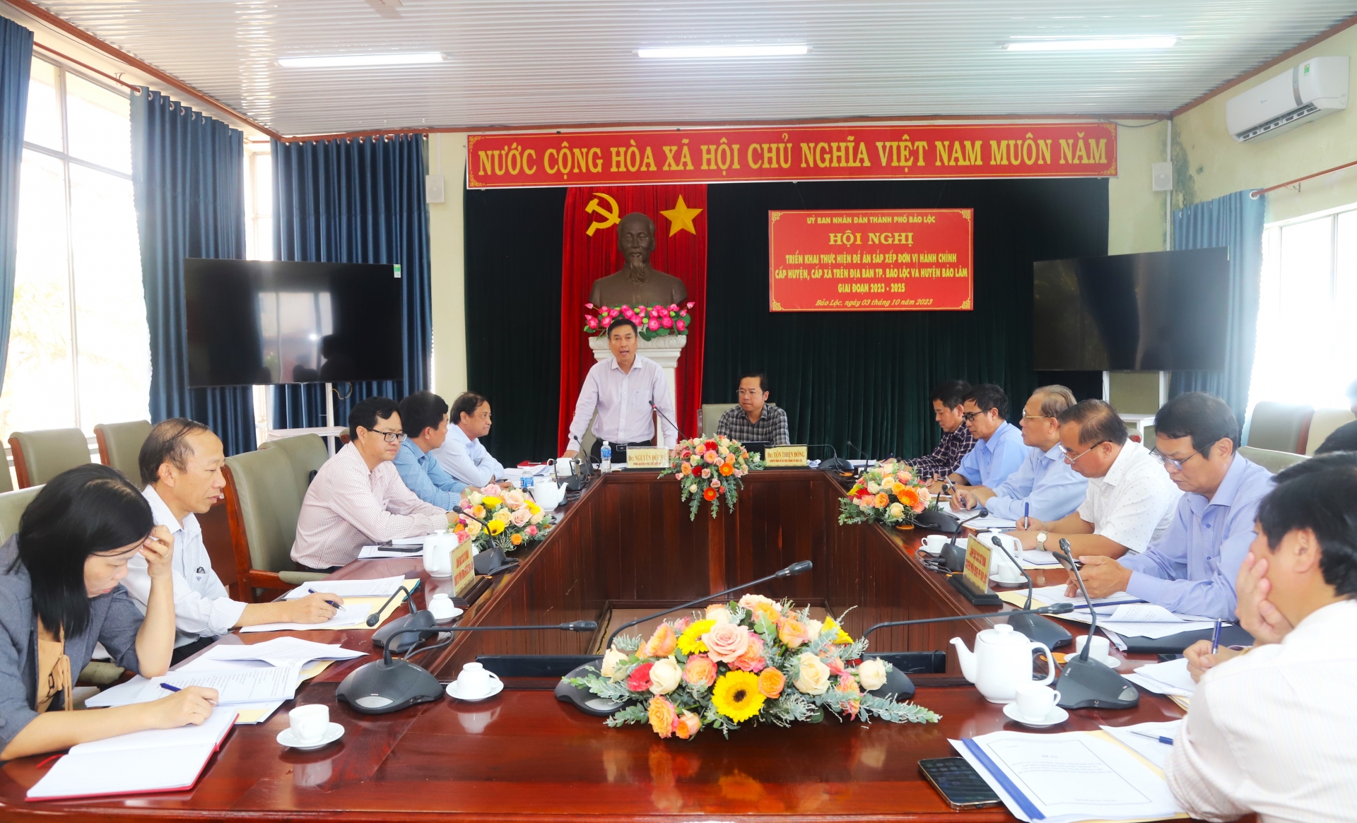 Triển khai thực hiện Đề án sắp xếp đơn vị hành chính trên địa bàn TP Bảo Lộc và huyện Bảo Lâm