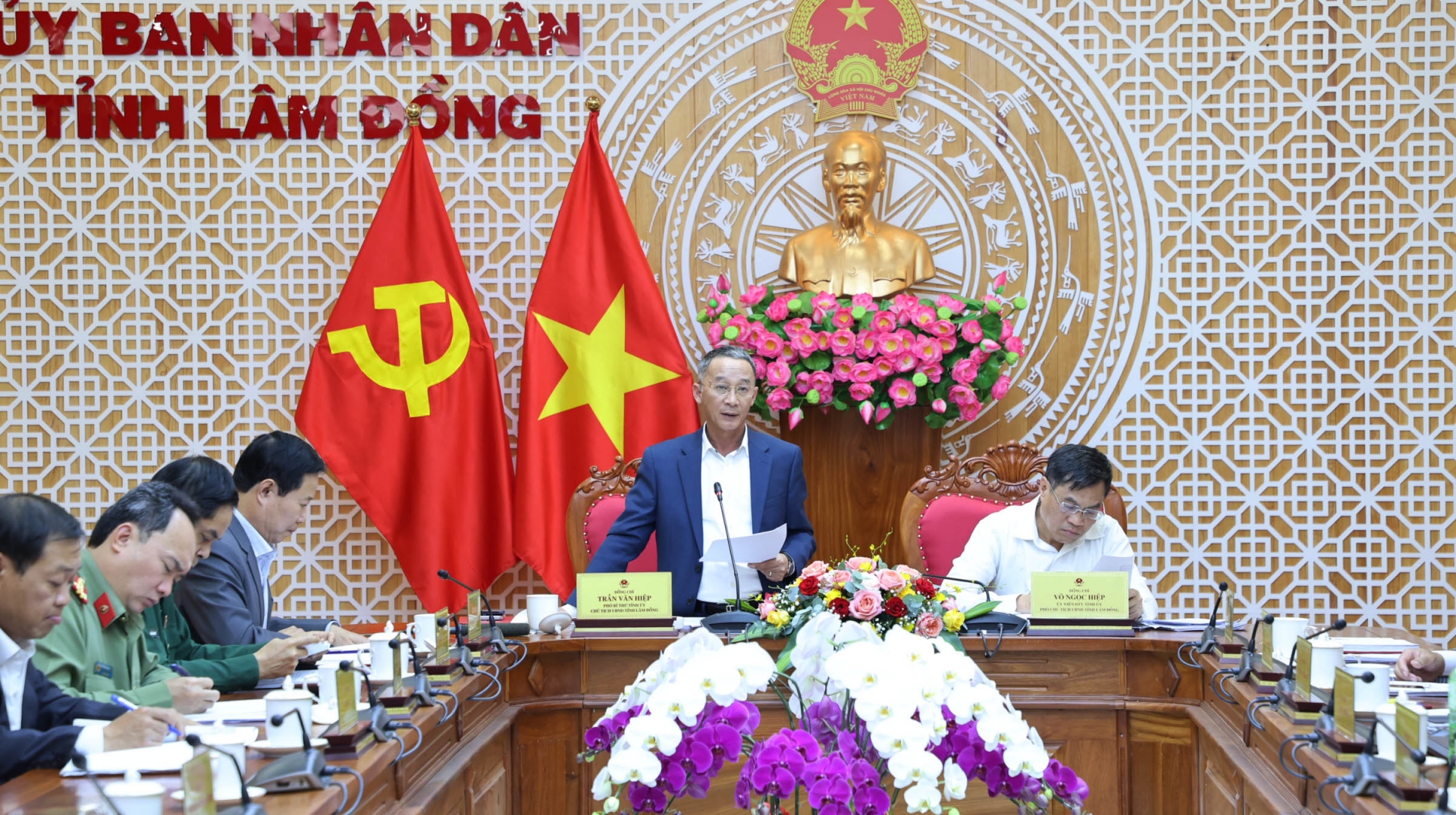 Chủ tịch UBND tỉnh Trần Văn Hiệp kết luận Hội nghị