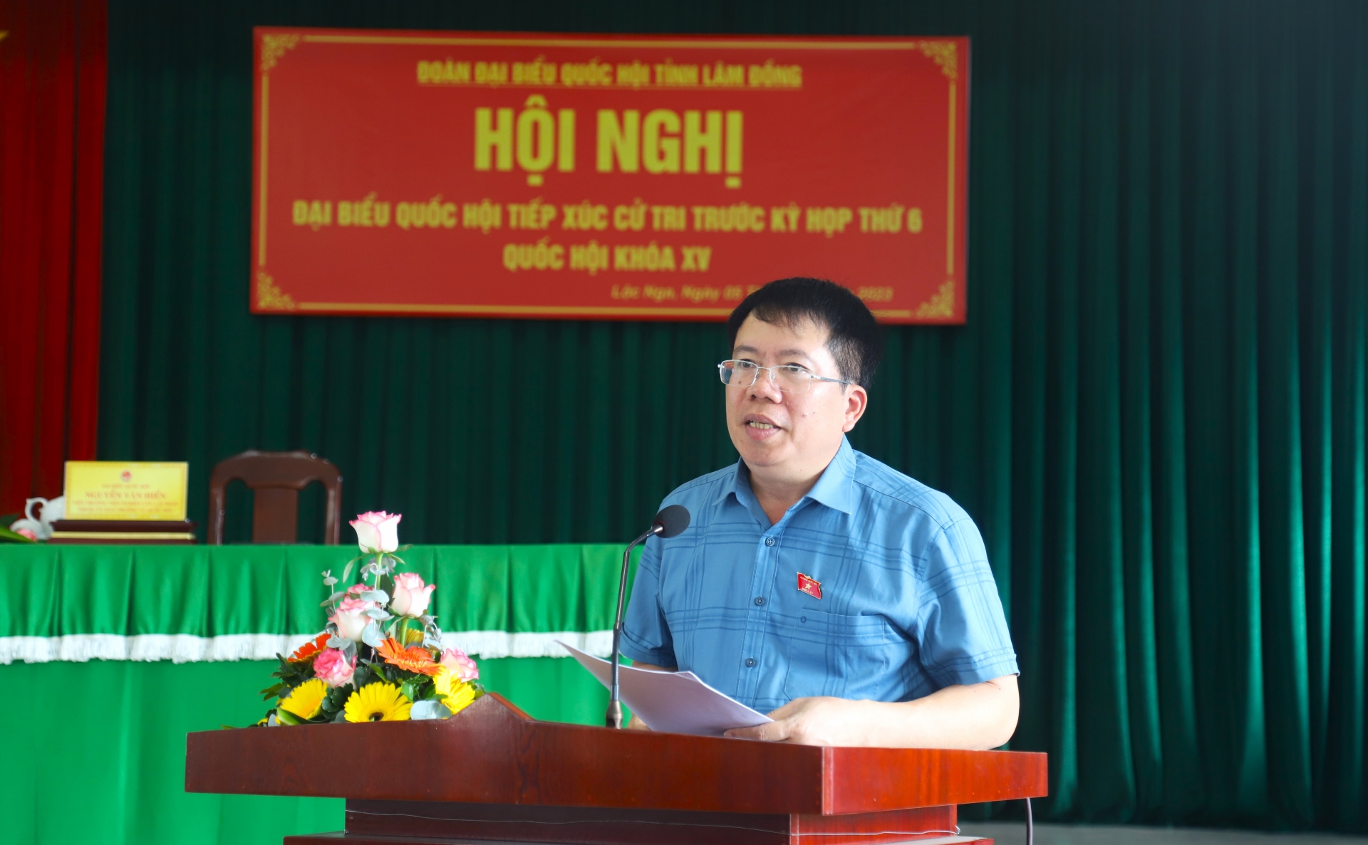 Đồng chí Nguyễn Văn Hiển – Viện trưởng Viện nghiên cứu lập pháp thuộc Ủy ban Thường vụ Quốc hội thông tin tới cử tri những nội dung chủ yếu của Kỳ họp thứ 6, Quốc hội khóa XV