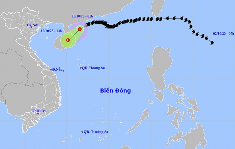 Thời tiết ngày 10/10: Bắc Bộ, Bắc Trung Bộ trời lạnh về đêm và sáng, mưa lớn ở Trung Bộ