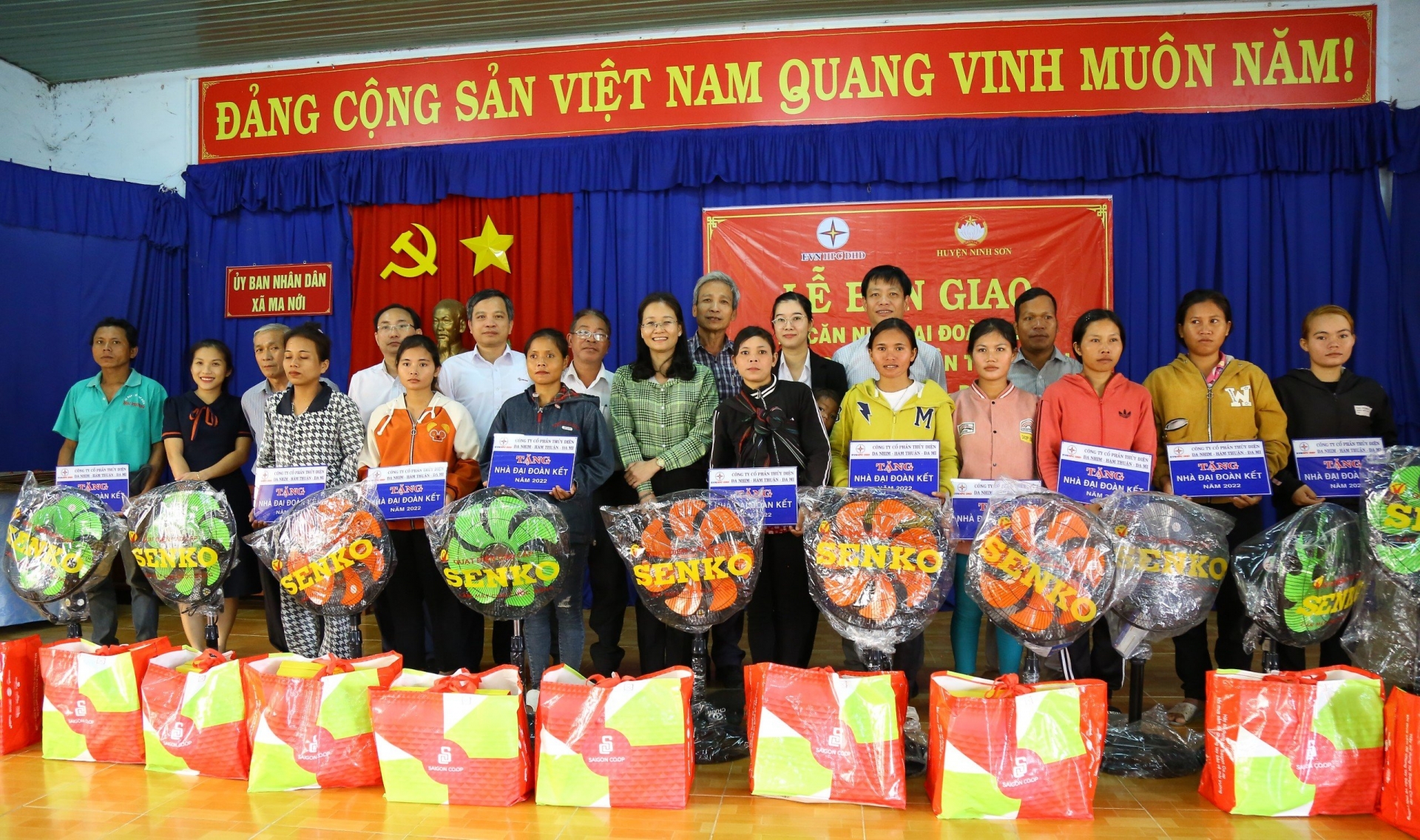 Bàn giao 20 căn nhà Đại đoàn kết tại xã Ma Nới, huyện Ninh Sơn, tỉnh Ninh Thuận vào tháng 01/2023