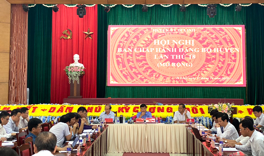 Hội nghị Huyện uỷ Di Linh lần thứ 18