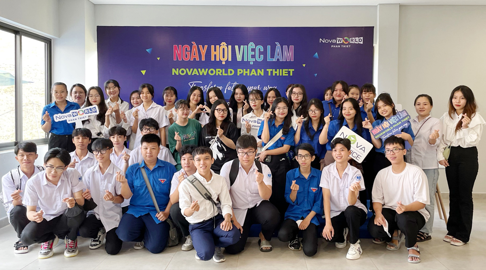 Nhiều ứng cử viên quan tâm Ngày hội việc làm NovaWorld Phan Thiet 2023