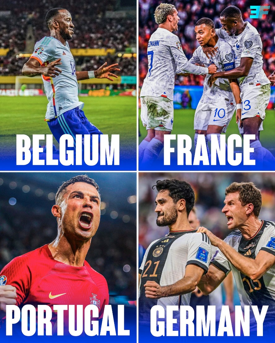 Pháp, Bỉ, Bồ Đào Nha cùng là những cái tên đầu tiên được xác định sẽ cùng với chủ nhà Đức tranh tài tại Vòng chung kết Euro 2024. (Ảnh: 3F)