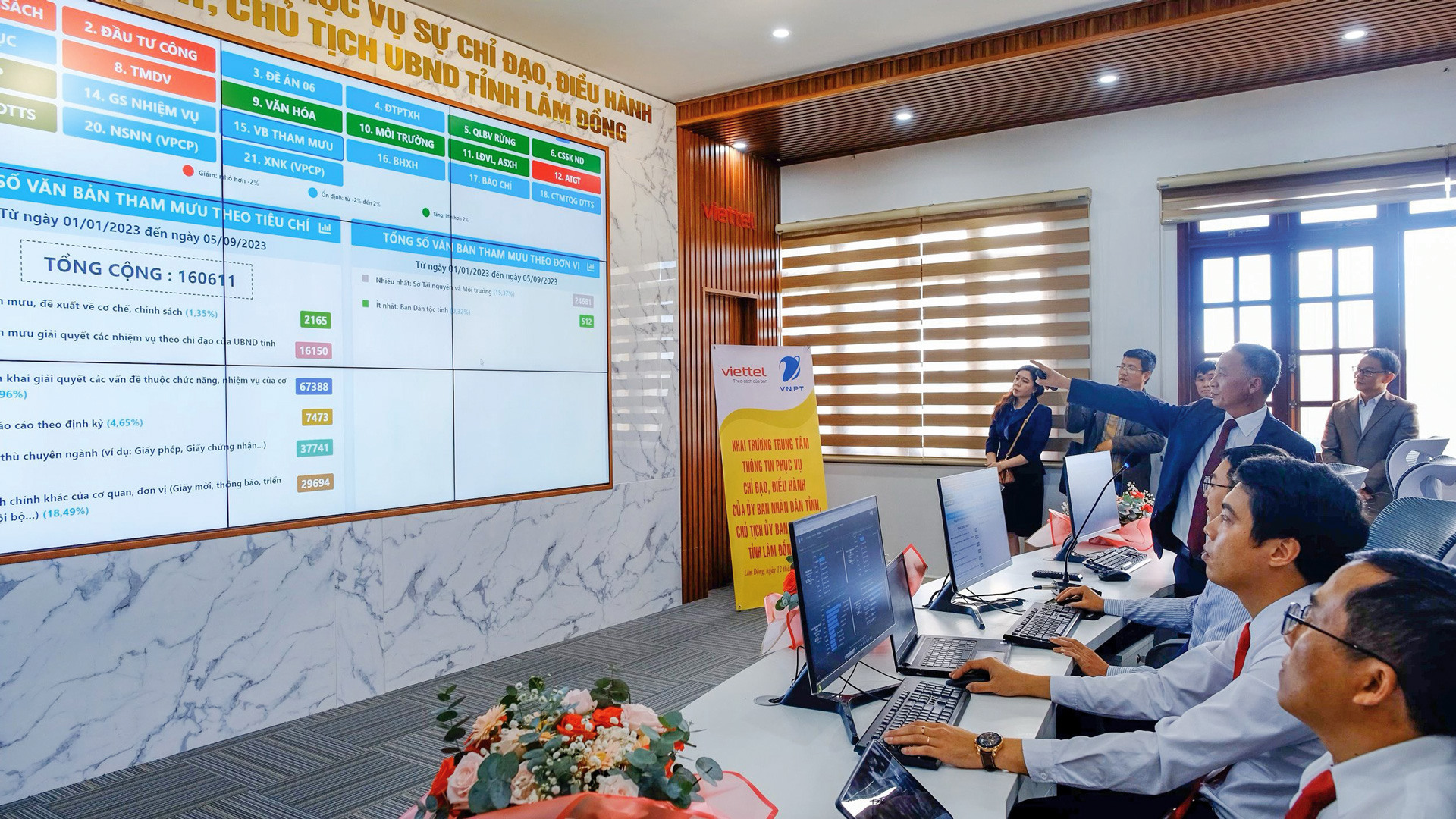 Lâm Đồng là tỉnh đầu tiên khai trương Trung tâm Điều hành thông minh UBND tỉnh, phục vụ chỉ đạo điều hành của Chủ tịch UBND tỉnh