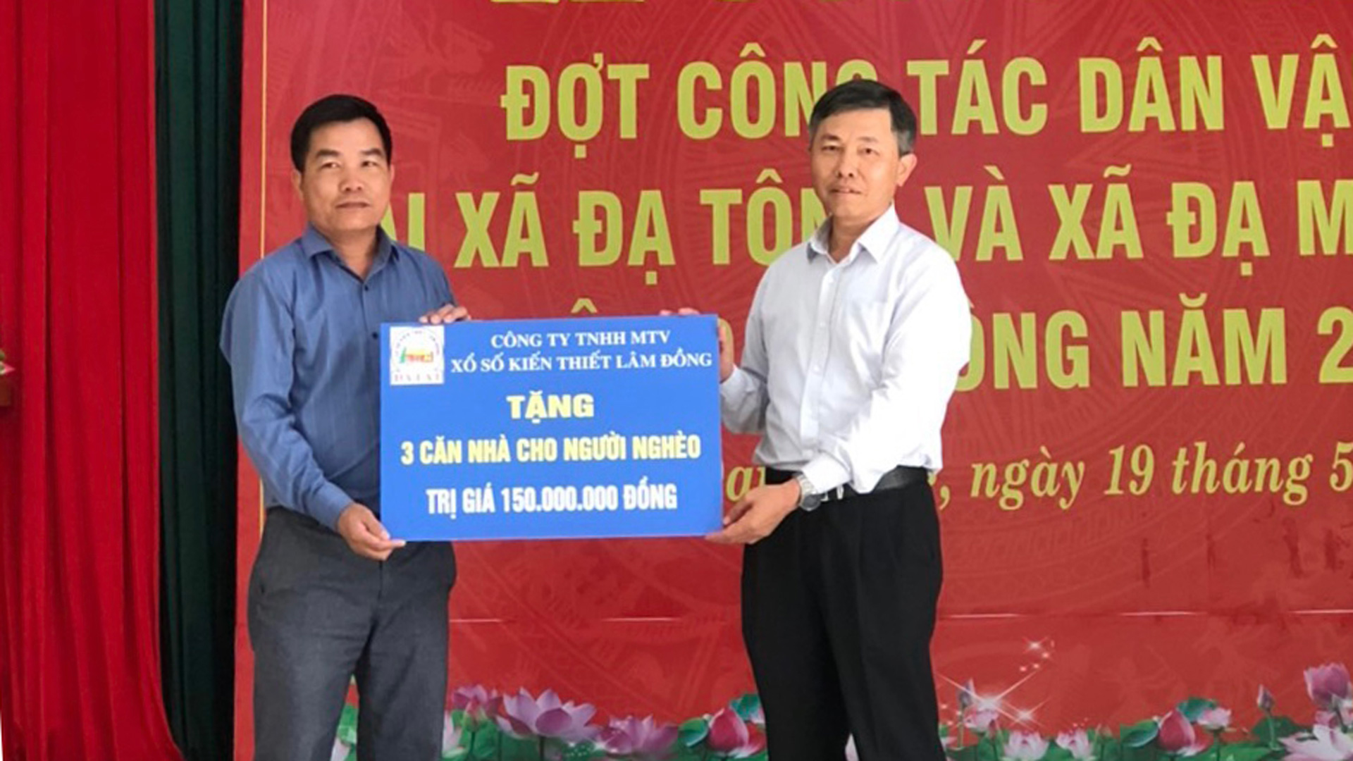 Từ năm 2021 đến nay, Công ty Xổ số Lâm Đồng đã xây 197 căn nhà 
đại đoàn kết cho hộ nghèo