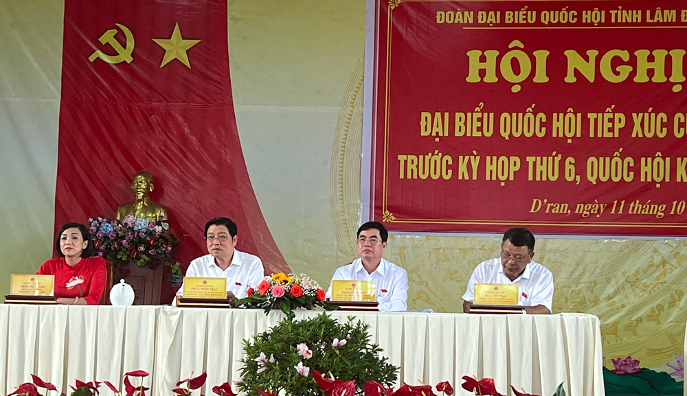 Đoàn ĐBQH Lâm Đồng tham dự và chủ trì tiếp xúc cử tri tại huyện Đơn Dương
