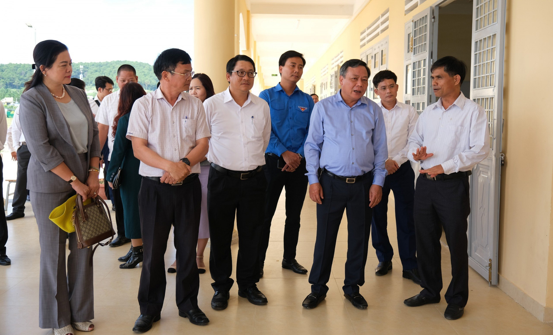 Đoàn công tác Thành ủy Hà Nội thăm các công trình được Hà Nội hỗ trợ đầu tư xây dựng
