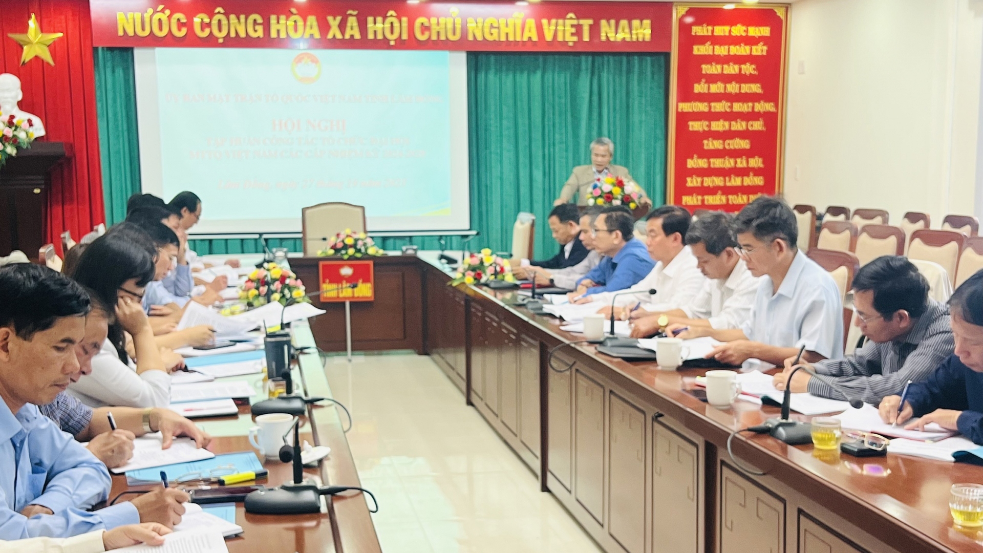 Tập huấn công tác tổ chức Đại hội Mặt trận Tổ quốc Việt Nam các cấp nhiệm kỳ 2024 - 2029