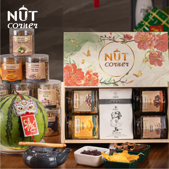 Hộp quà Tết Nut Corner - Đẳng cấp thương hiệu, tạo dấu ấn riêng