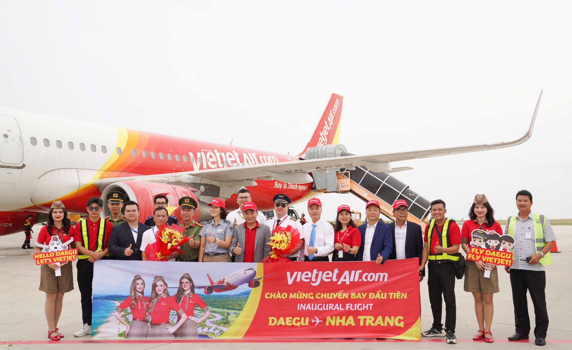 Vietjet khai trương đường bay Daegu – Nha Trang, nối gần hơn hai thiên đường du lịch Việt – Hàn