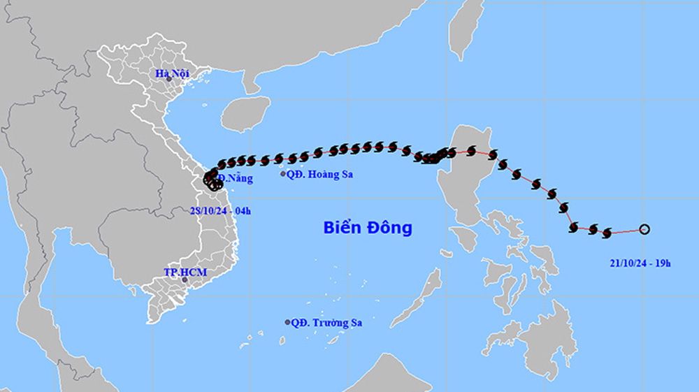 Thời tiết ngày 28/10: Bão số 6 suy yếu thành áp thấp nhiệt đới, gây mưa lớn ở Trung Bộ