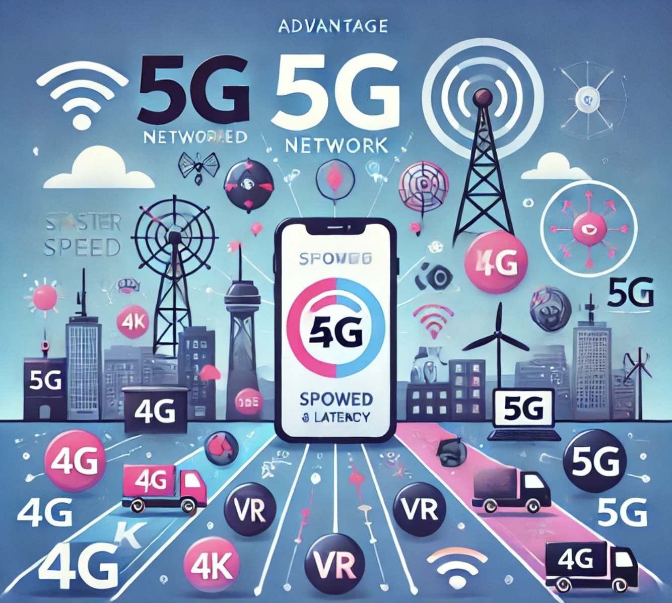 5G hứa hẹn sẽ đem đến trải nghiệm vượt trội so với 4G về tốc độ, độ trễ và khả năng kết nối. Ảnh minh hoạ