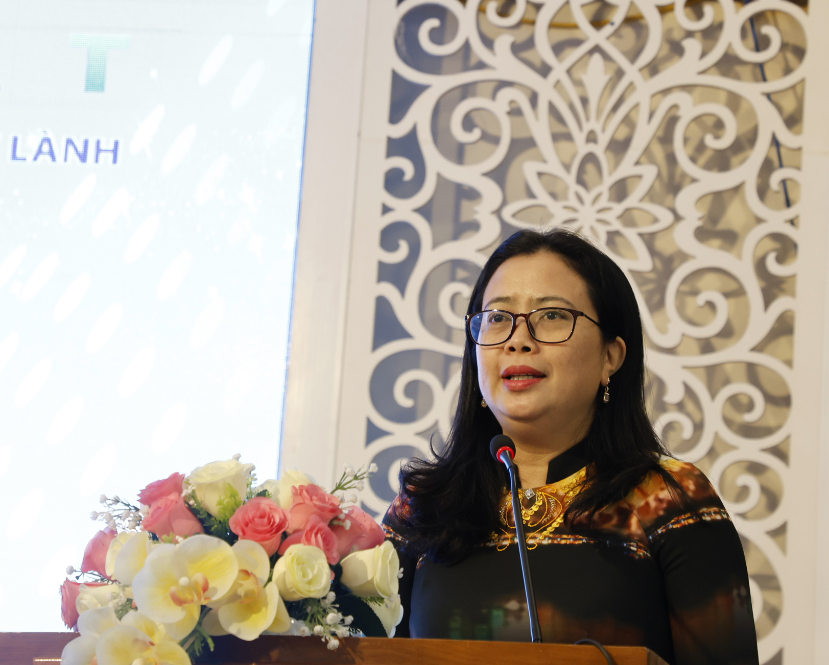 Bà Lê Thị Ngọc Loan  –  Giám đốc Sở VHTTDL Đồng Nai phát biểu chào mừng tại Hội nghị