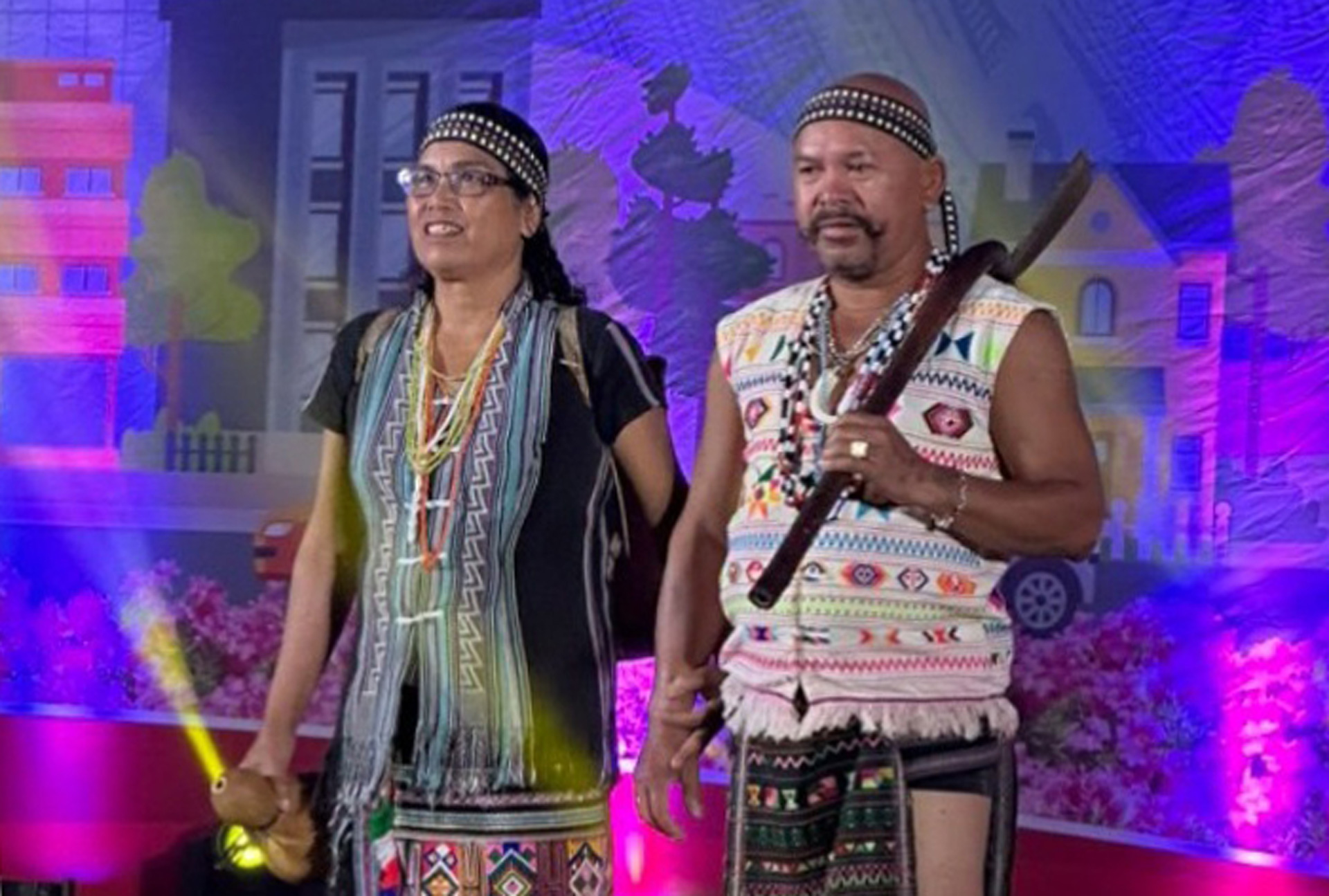 Ông K’Nôm và bà Ka Hiên trong lần tham gia Liên hoan Liên gia đình văn hóa tiêu biểu các dân tộc tỉnh Lâm Đồng lần thứ 2 năm 2023