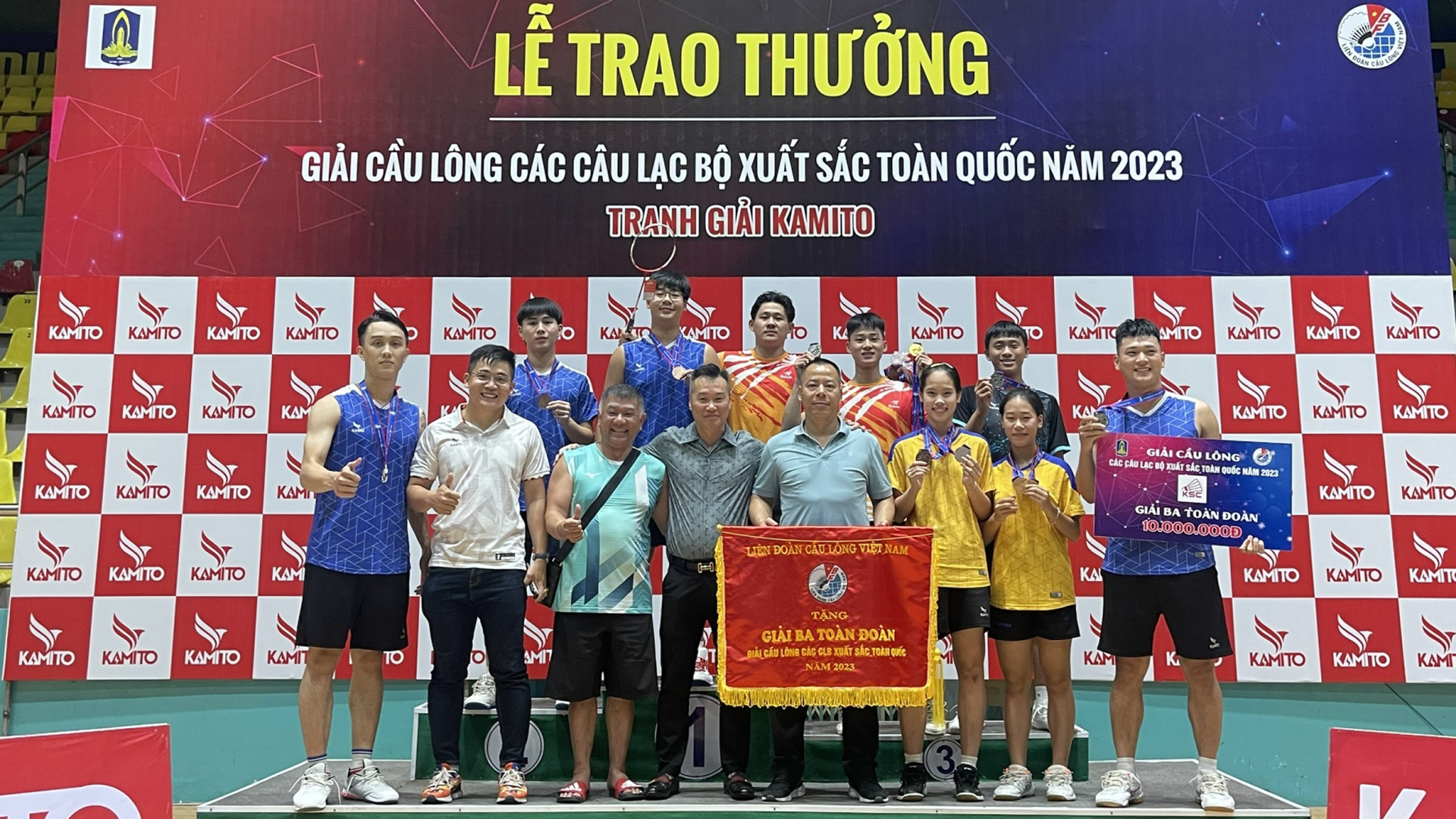 Đoàn VĐV Cầu lông Lâm Đồng giành vị trí thứ 3 toàn đoàn