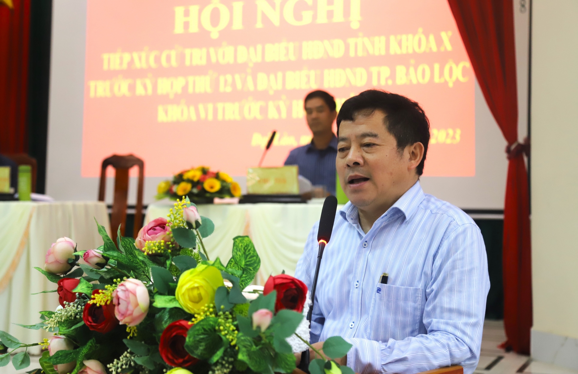 Chủ tịch UBND TP Bảo Lộc Nguyễn Văn Phương tiếp thu, giải trình ý kiến của cử tri thuộc thẩm quyền