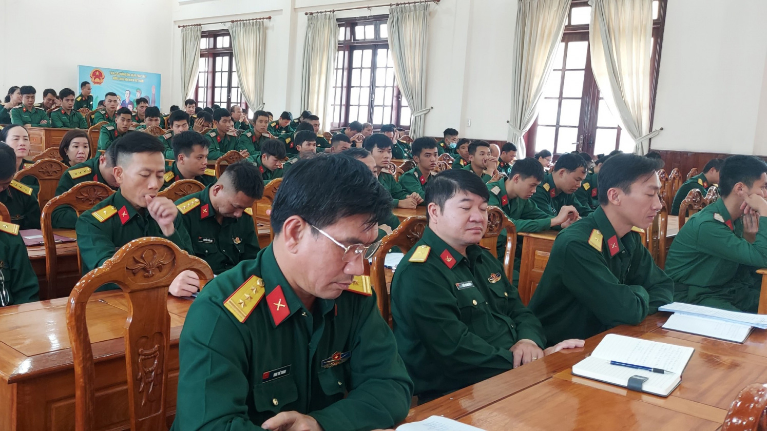 Bộ CHQS tỉnh sinh hoạt Ngày Pháp luật Việt Nam