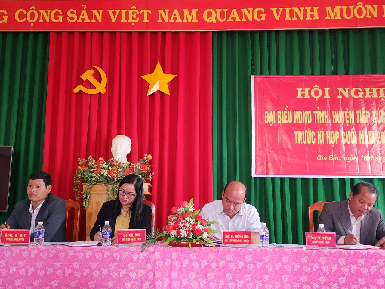 Di Linh: Tiếp xúc cử tri với đại biểu HĐND tỉnh và HĐND huyện