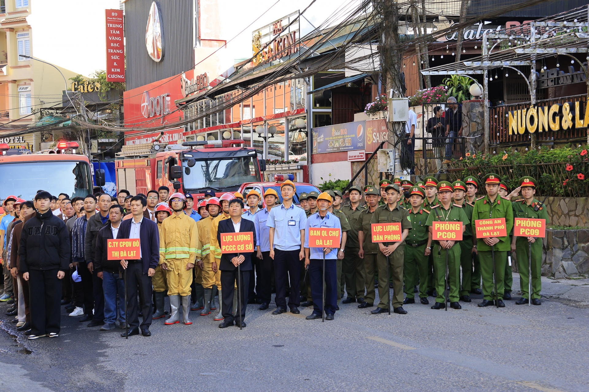 Các lực lượng tham gia Phương an chữa cháy