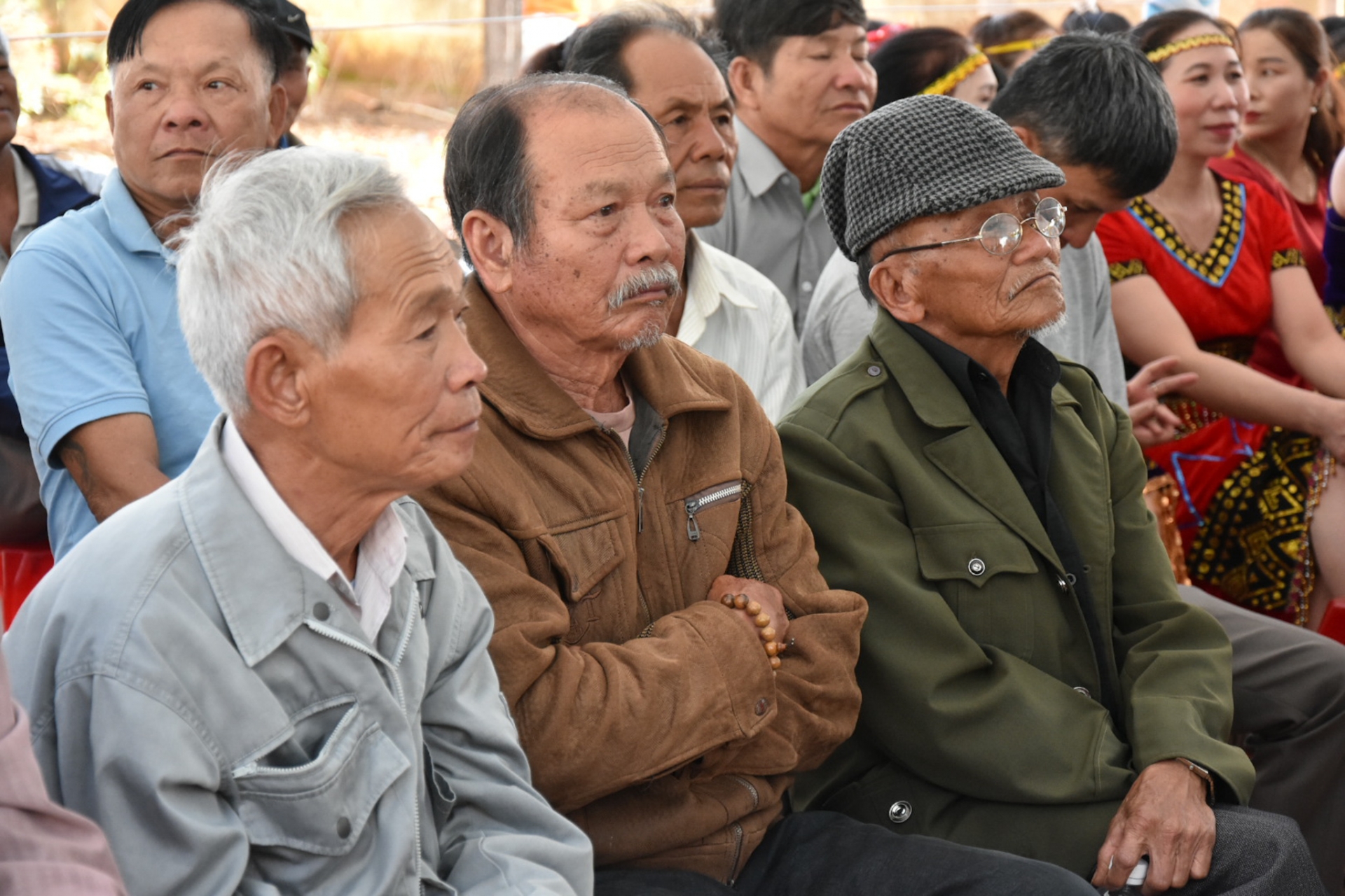 Nhân dân thôn Tân Phú trong ngày hội đại đoàn kết toàn dân