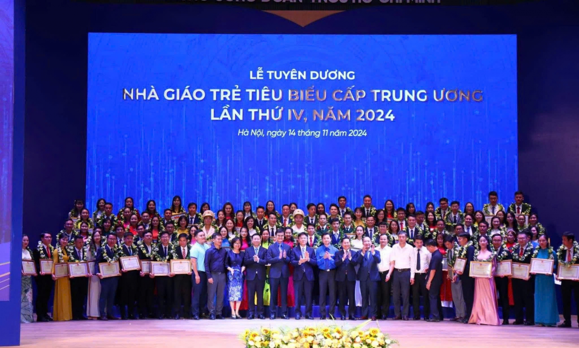 Trung ương Đoàn TNCS Hồ Chí Minh vinh danh 99 Nhà giáo trẻ tiêu biểu cấp Trung ương năm 2024