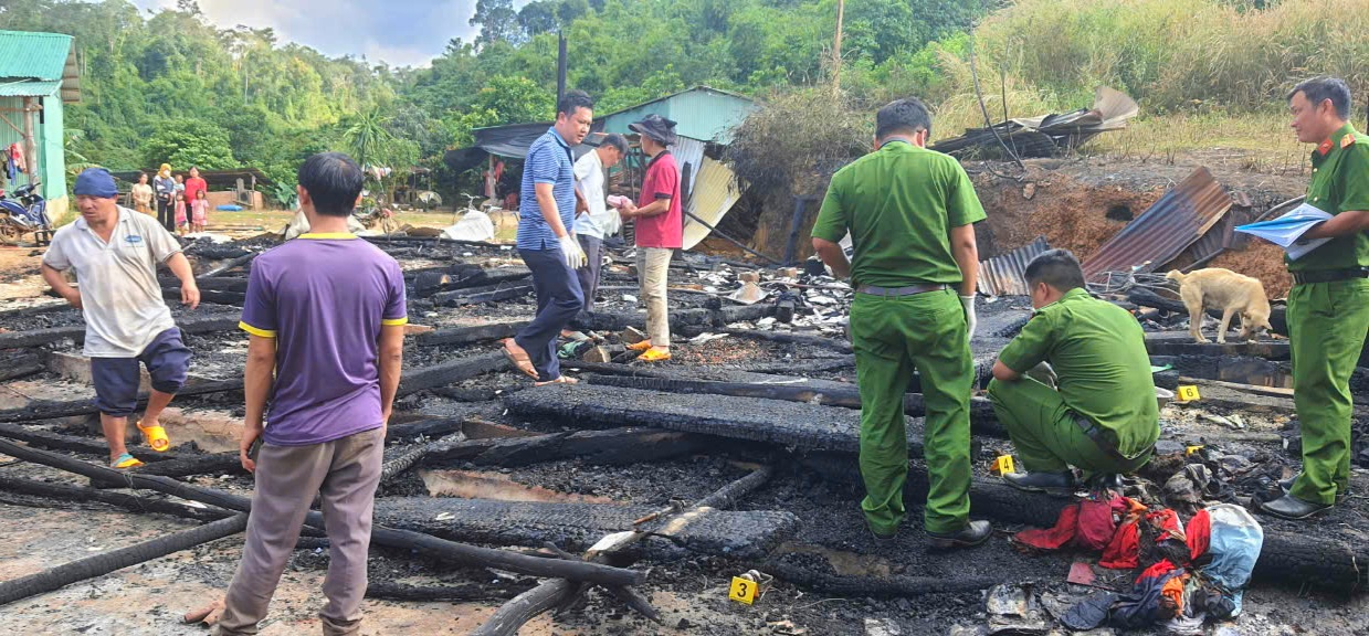 Bảo Lâm: Hỏa hoạn thiêu rụi một căn nhà