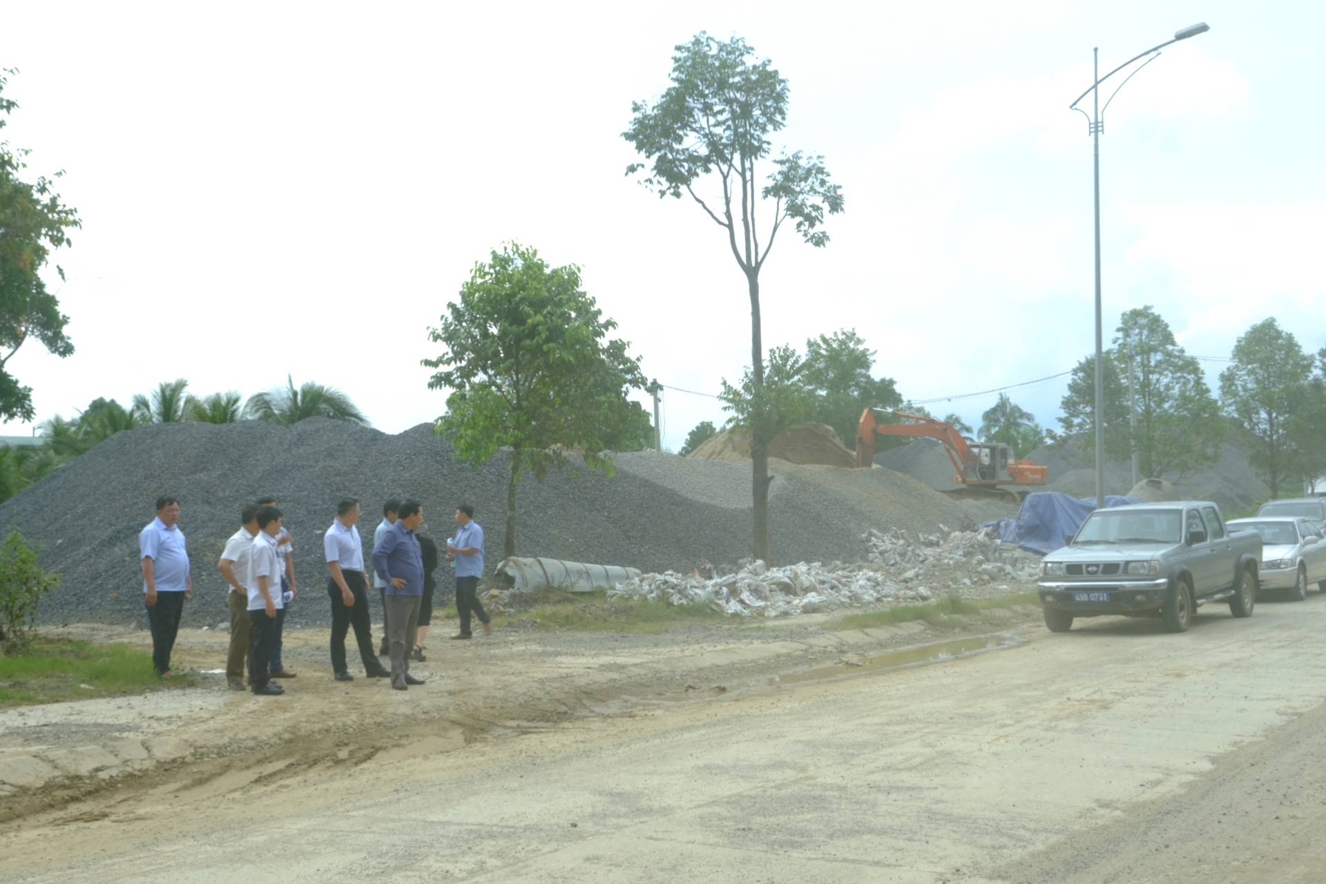 Hiện nay, nhà thầu đang triển khai thi công bê tông mặt đường Trần Lê, đoạn từ Km0+00 đến Km1+430 