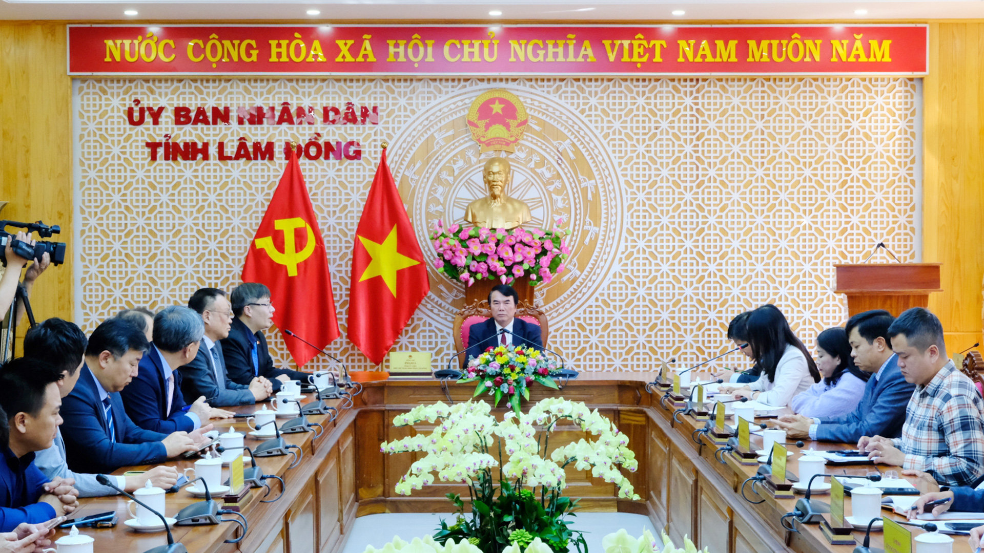 UBND tỉnh Lâm Đồng làm việc với Hiệp hội Doanh nhân và Đầu tư Việt Nam - Hàn Quốc