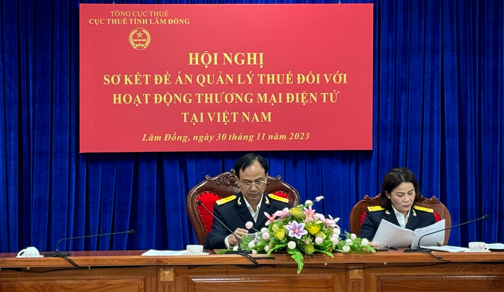 Lãnh đạo Cục thuế tỉnh Lâm Đồng tham dự hội nghị
