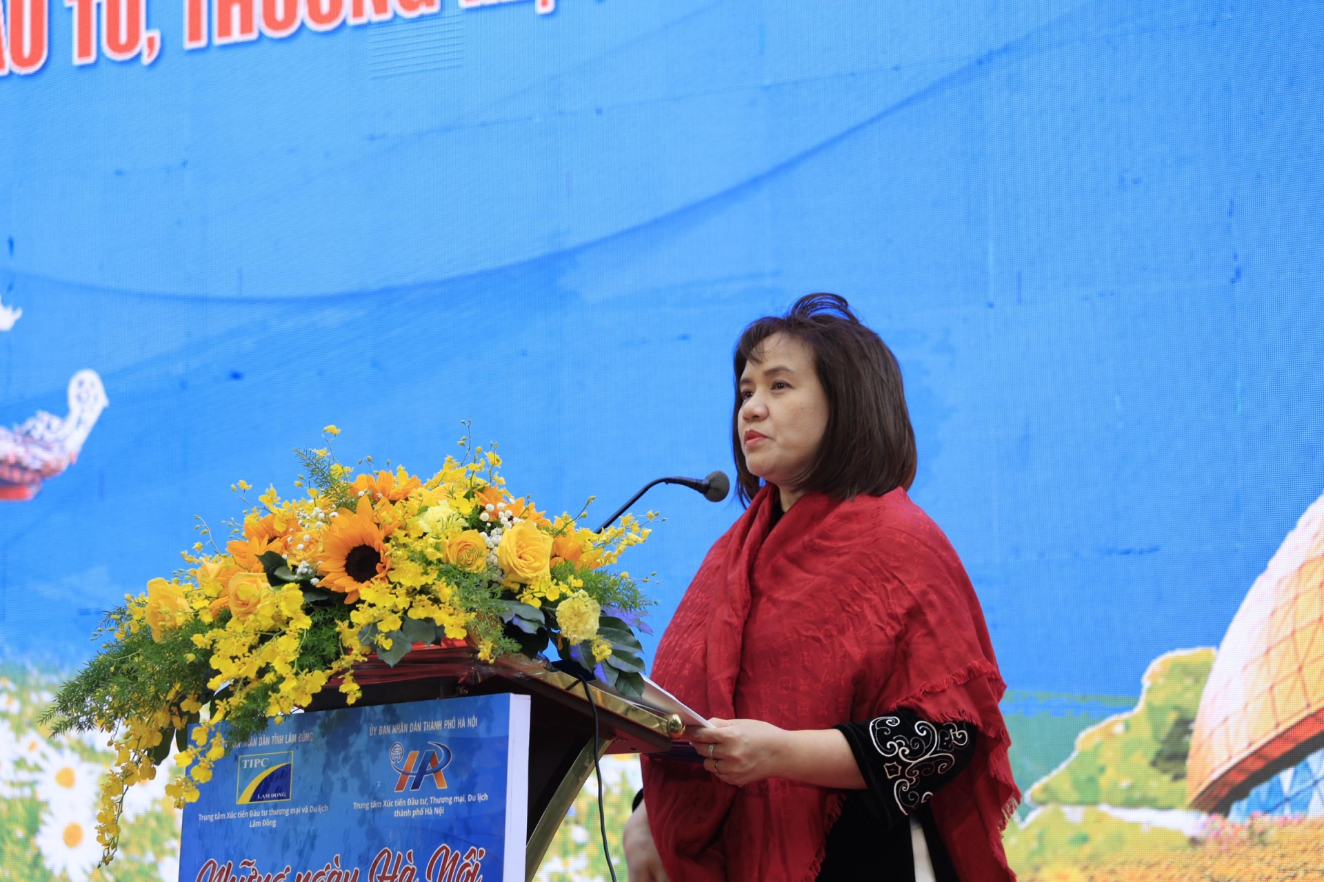 Bà Nguyễn Thị Mai Anh phát biểu khai mạc Toạ đàm