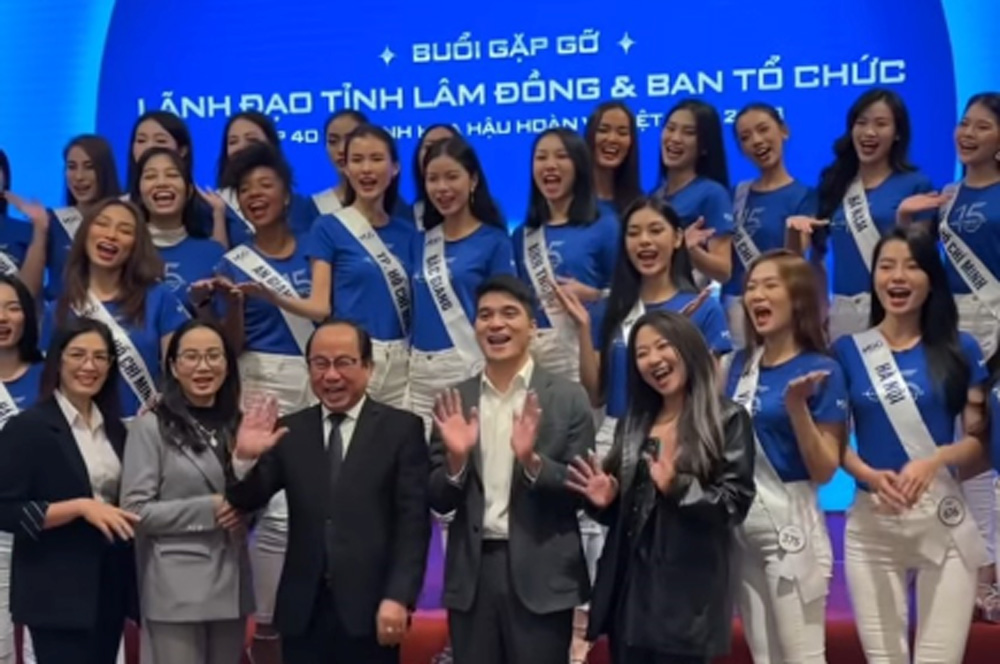 Top 40 thí sinh đã có mặt tại Đà Lạt trong buổi gặp gỡ với lãnh đạo ngành văn hóa và Ban Tổ chức