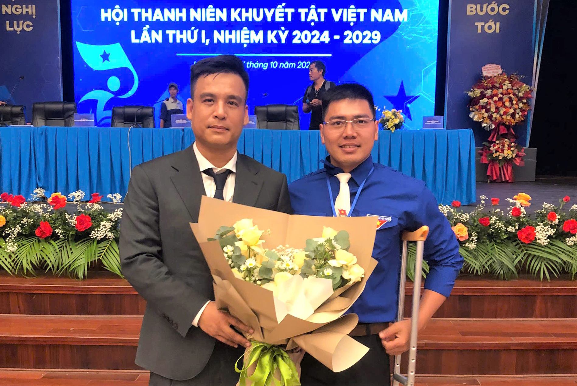 Anh Lê Văn Trung tham dự Đại hội đại biểu Hội Thanh niên 
Khuyết tật Việt Nam lần thứ I, nhiệm kỳ 2024-2029