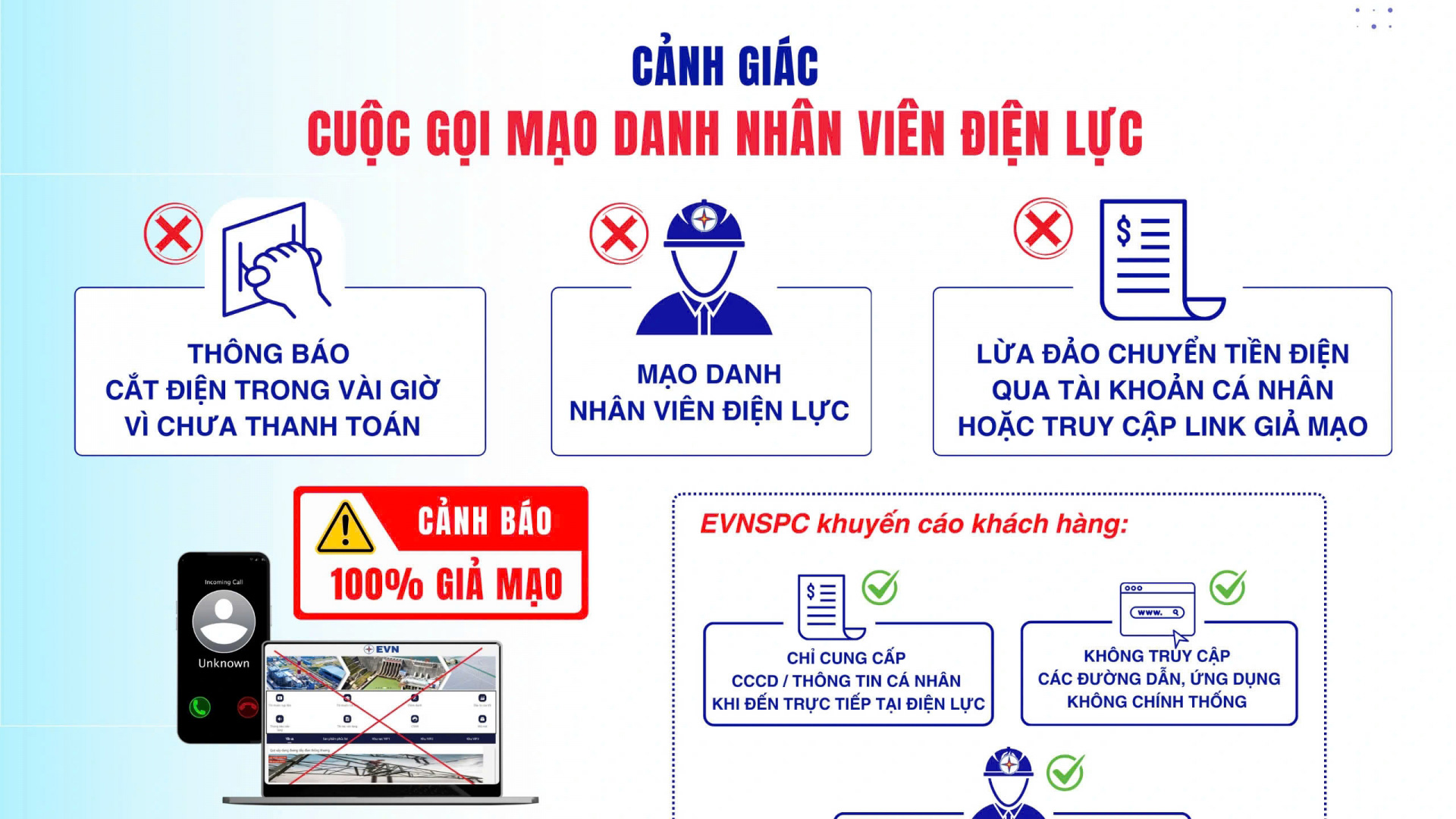 Cảnh báo tình trạng giả danh nhân viên Điện lực lừa đảo khách hàng